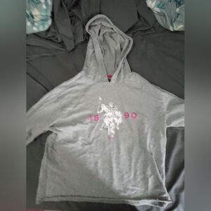 U.S Polo assn. womens pull over hoodie size: large
